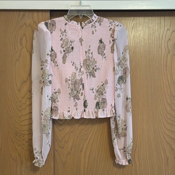Floral Pink Women's Top - Picture 5 of 5